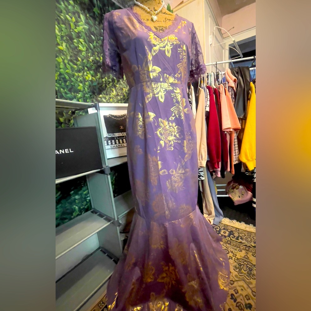 Purple Long Dress